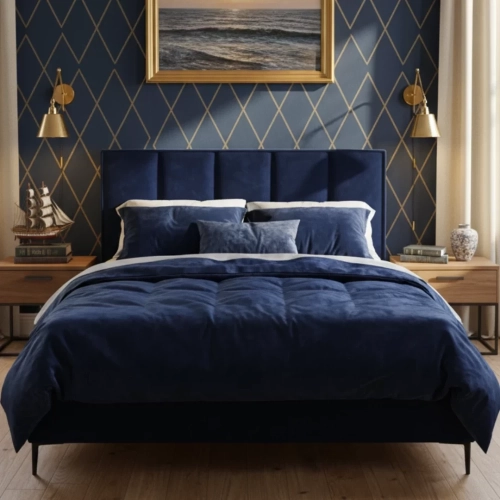 ŁÓŻKO TAPICEROWANE NA NÓŻKACH Z POJEMNIKIEM NA POŚCIEL SEN&CHICK 160x200